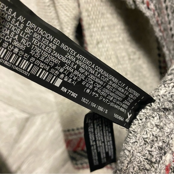 Zara | Ethnic Print Coat Cardigan Knit Size Small - Picture 6 of 8